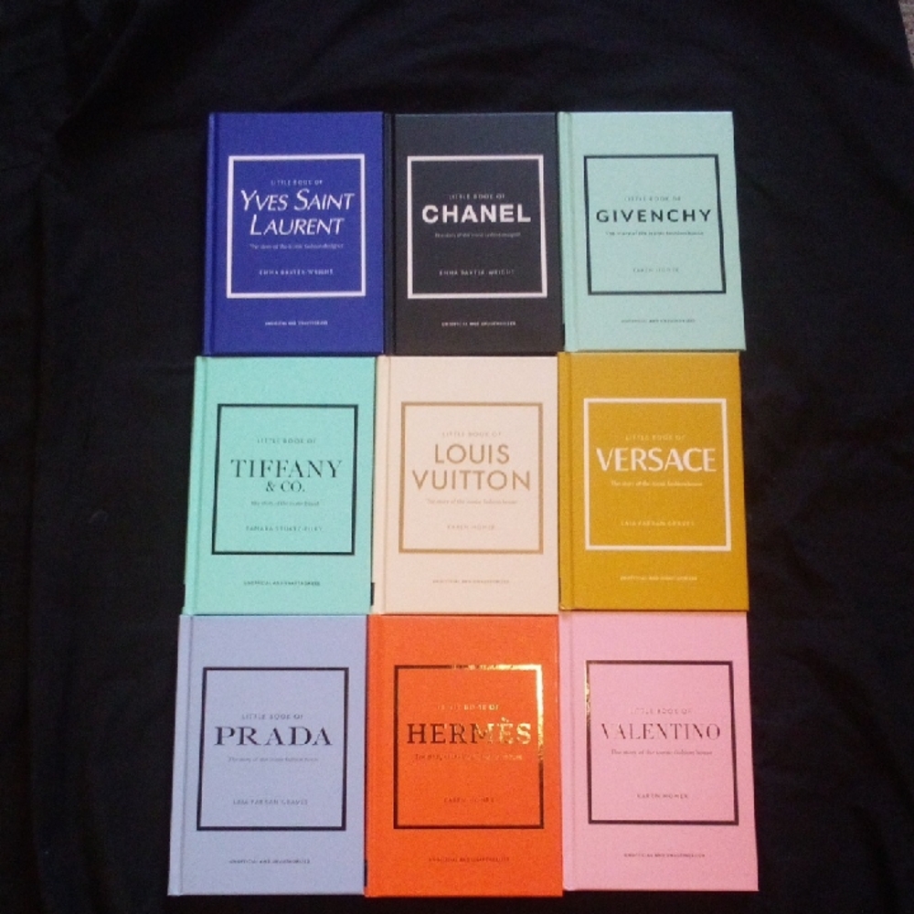 Luxury Book Collection Of 9 Ex Excellent Condition: Hardback Tiffany, LV, Hermes